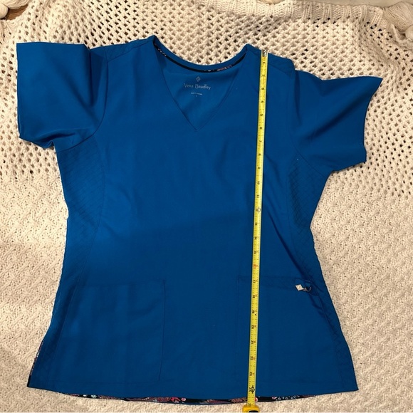 VERA BRADLEY WOMENS SCRUB T SHIRT SMALL BLUE - Picture 5 of 8